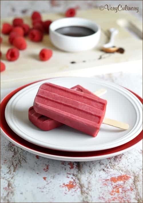 Chocolate-Raspberry Popsicles