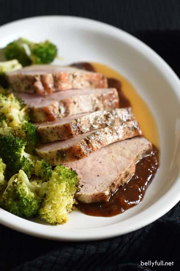 Roast Pork Loin Filet with Fig Sauce