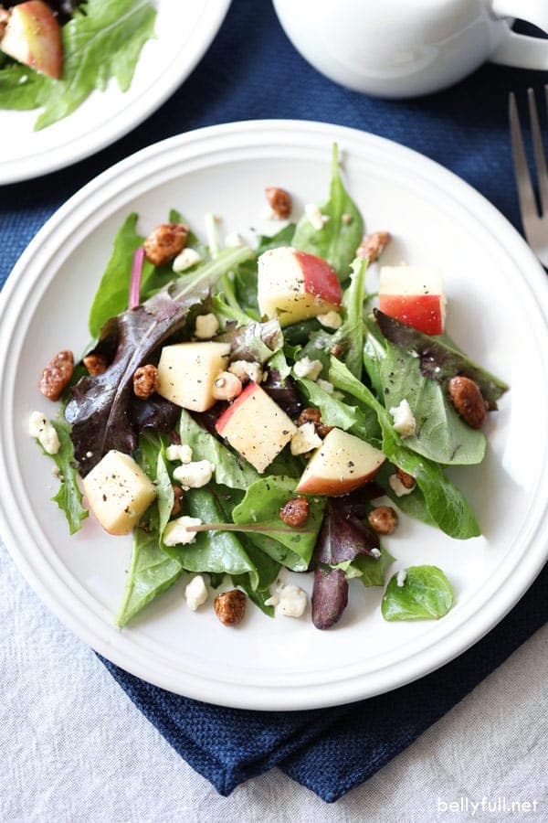 Apple Salad with Candied Pecans