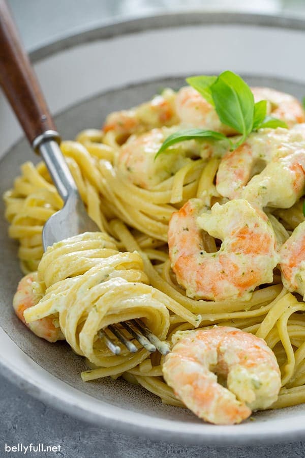 Shrimp Pesto Pasta