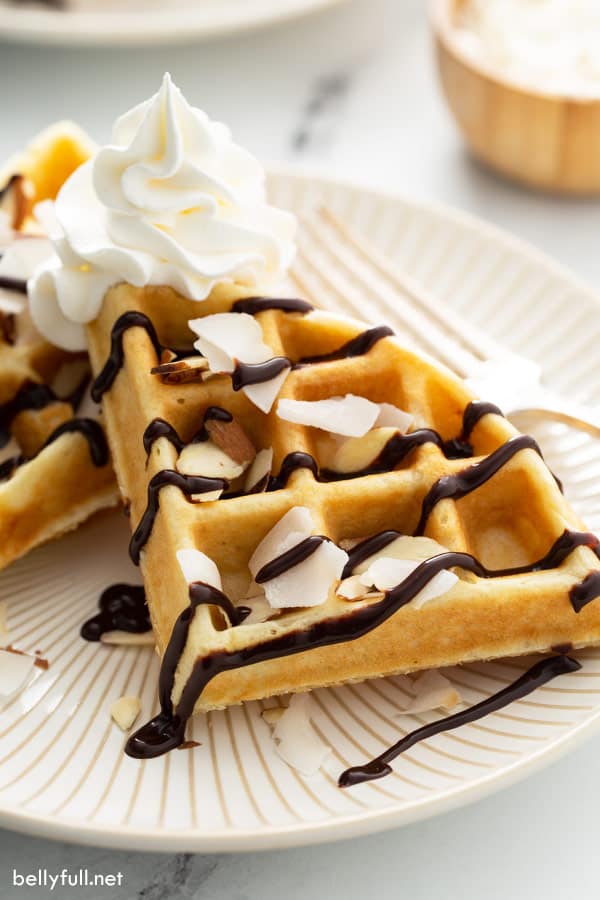 Coconut Dessert Waffles