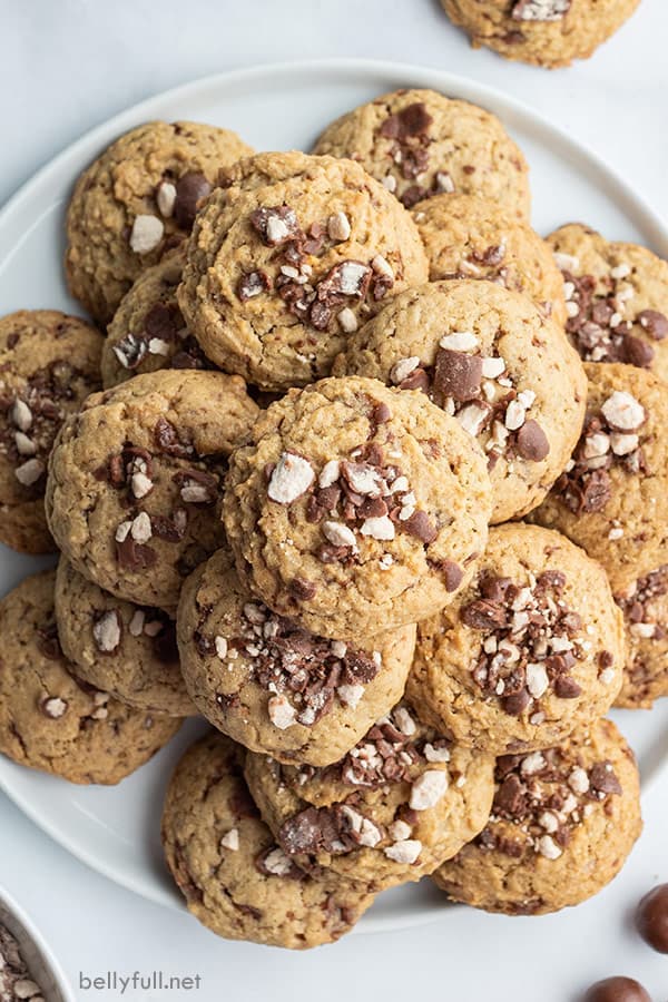 Chocolate Malt Ball Cookies