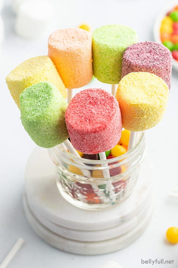 Skittles Marshmallow Pops