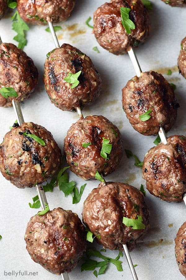 Grilled Beef Kofta Meatballs