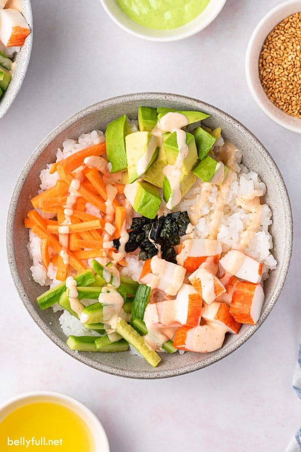California Roll Sushi Bowls