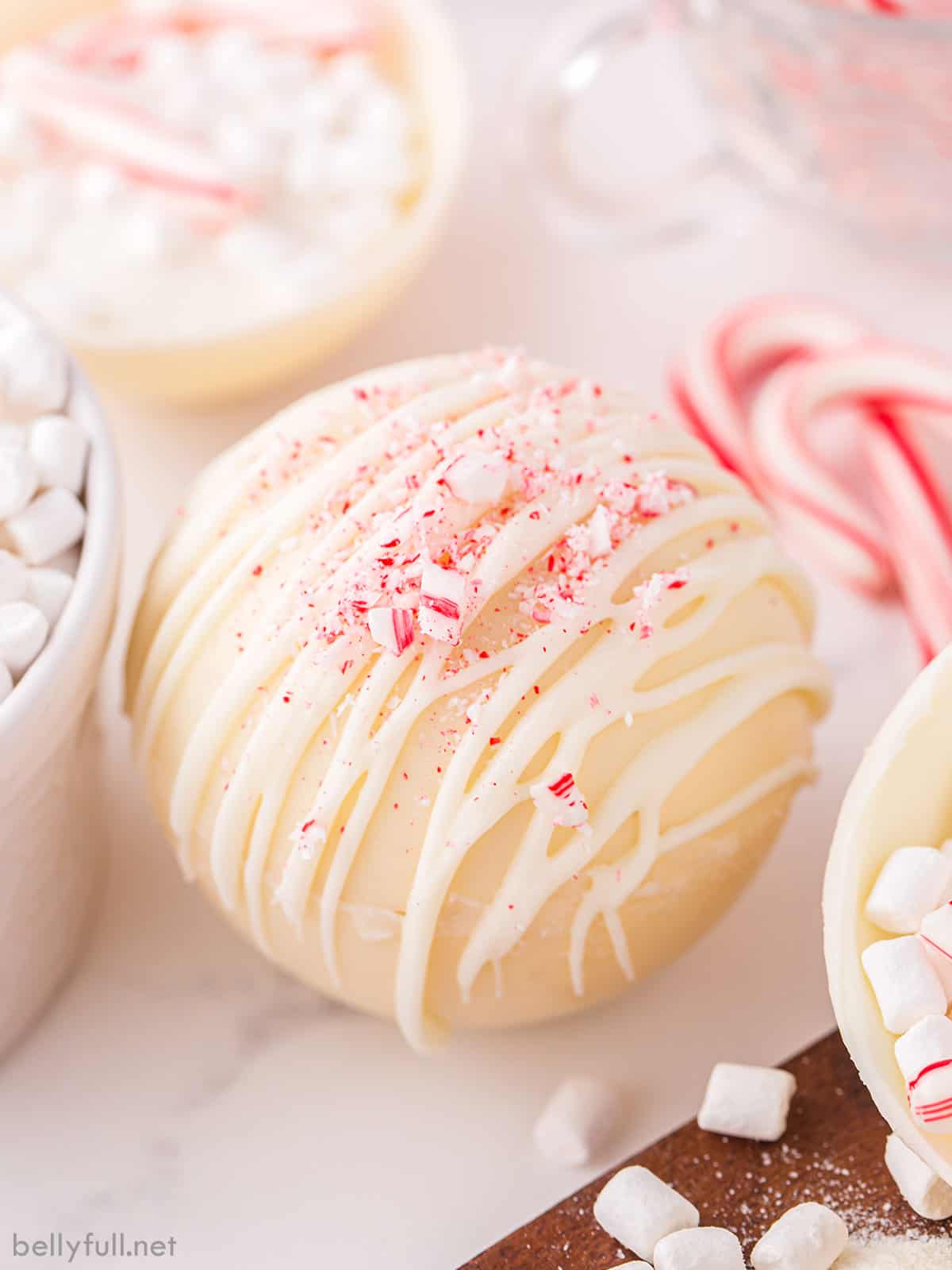 White Hot Chocolate Bombs