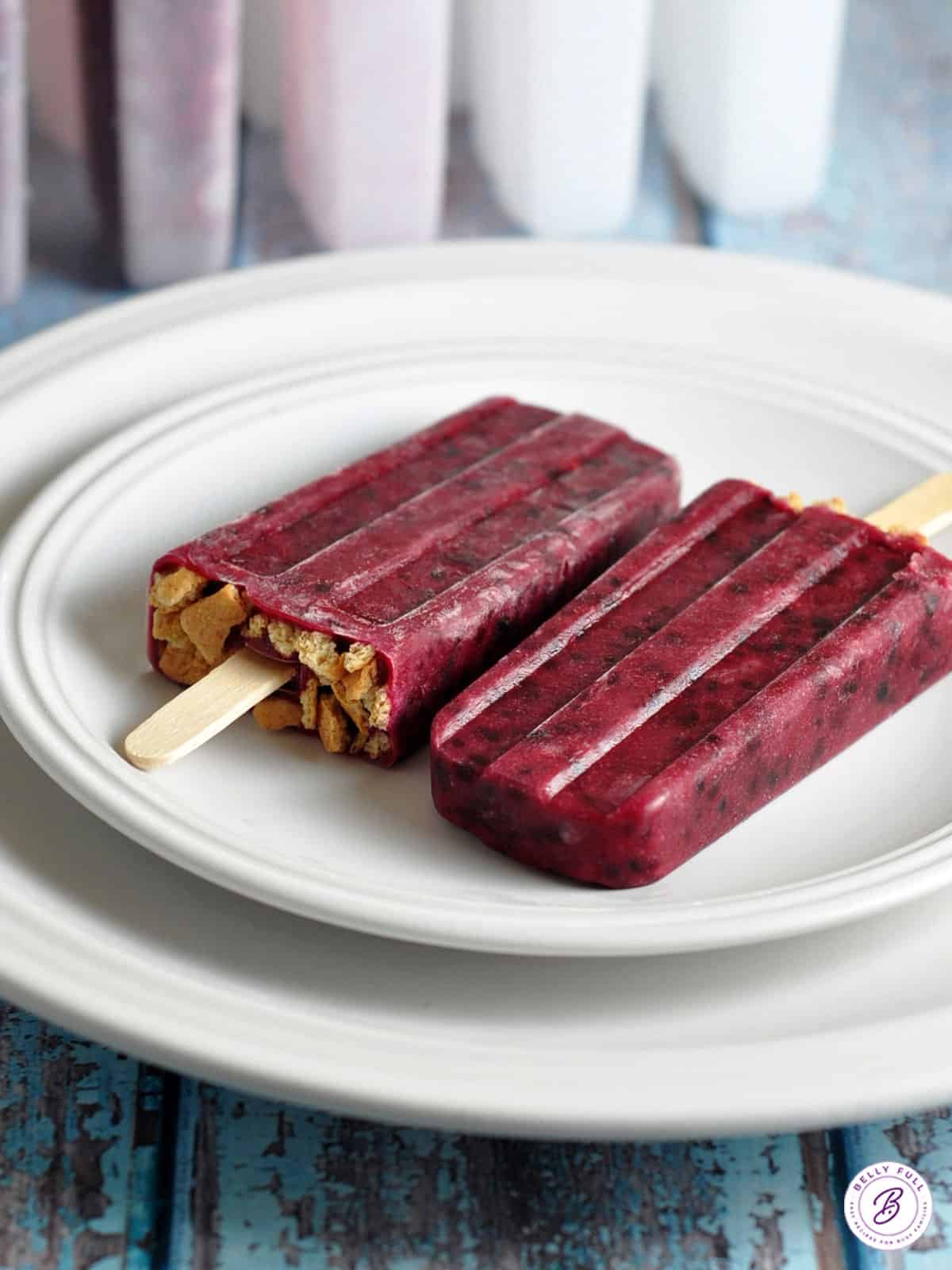Blackberry Cheesecake Popsicles