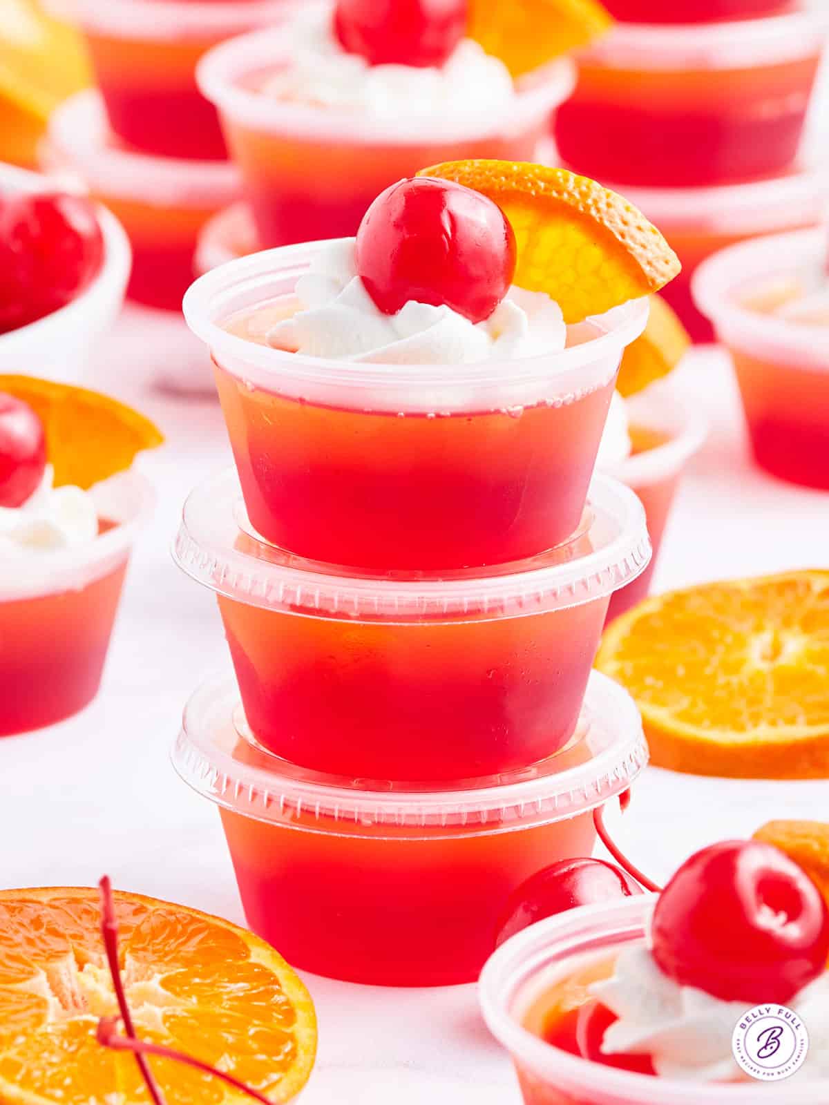 Tequila Sunrise Jello Shots