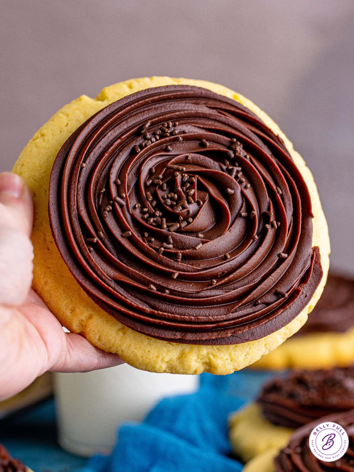Crumbl Chocolate Cupcake Cookies (Copycat)