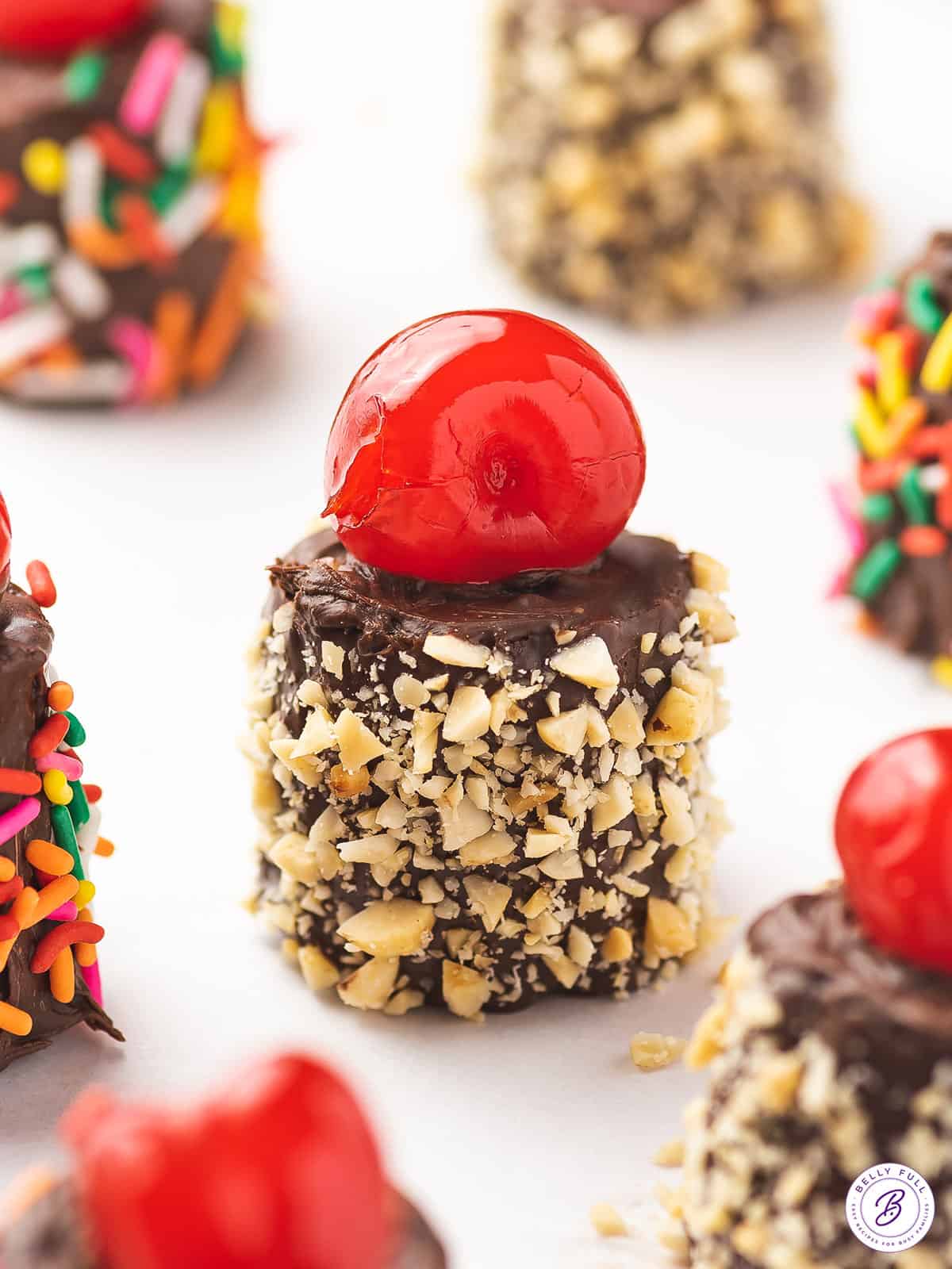Frozen Banana Split Bites