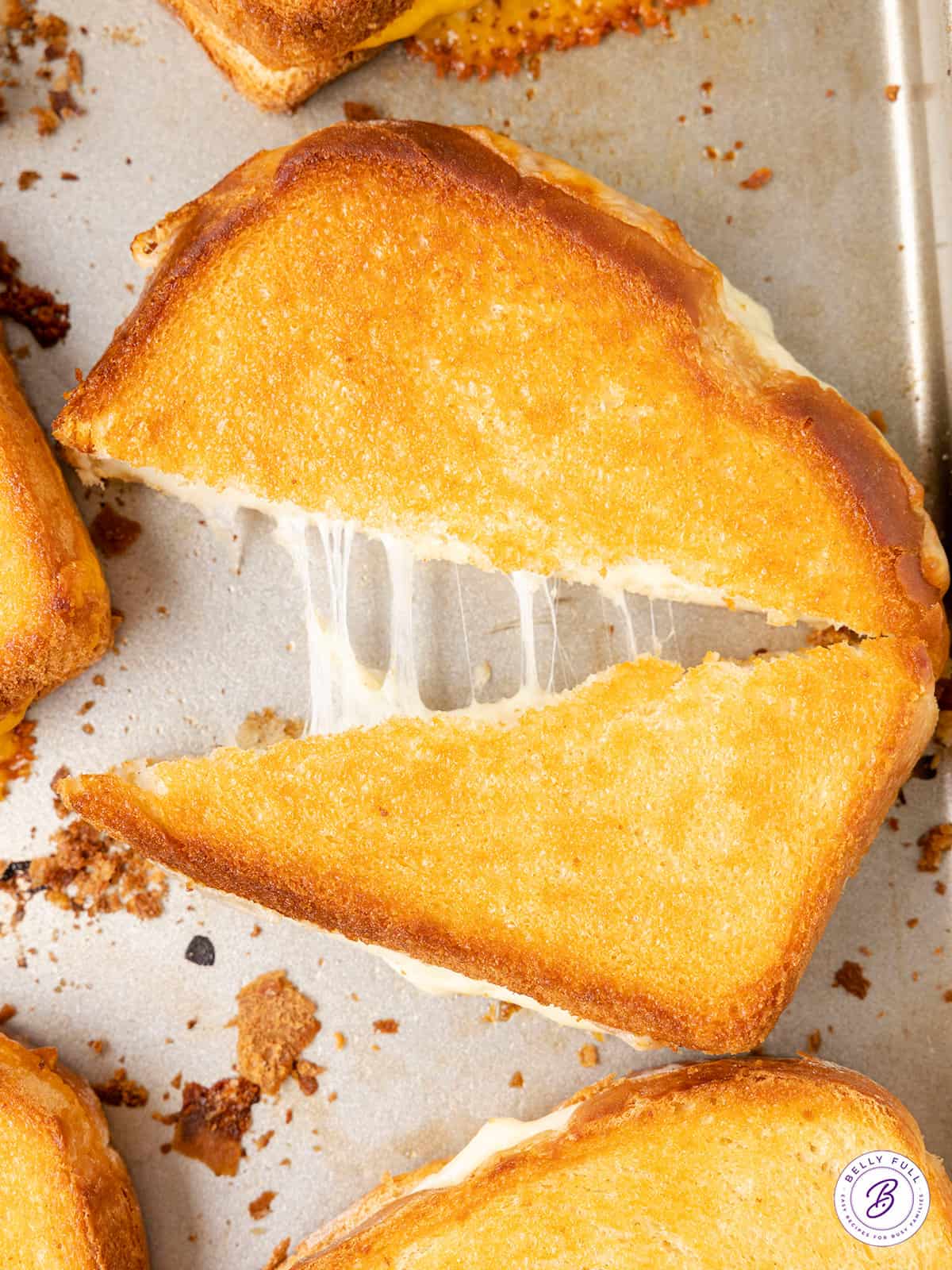 Sheet Pan Oven Grilled Cheese
