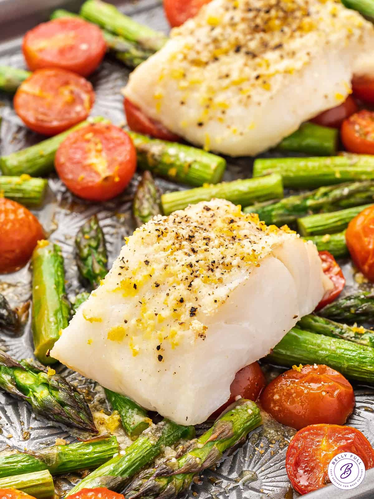 Baked Cod Sheet Pan Dinner