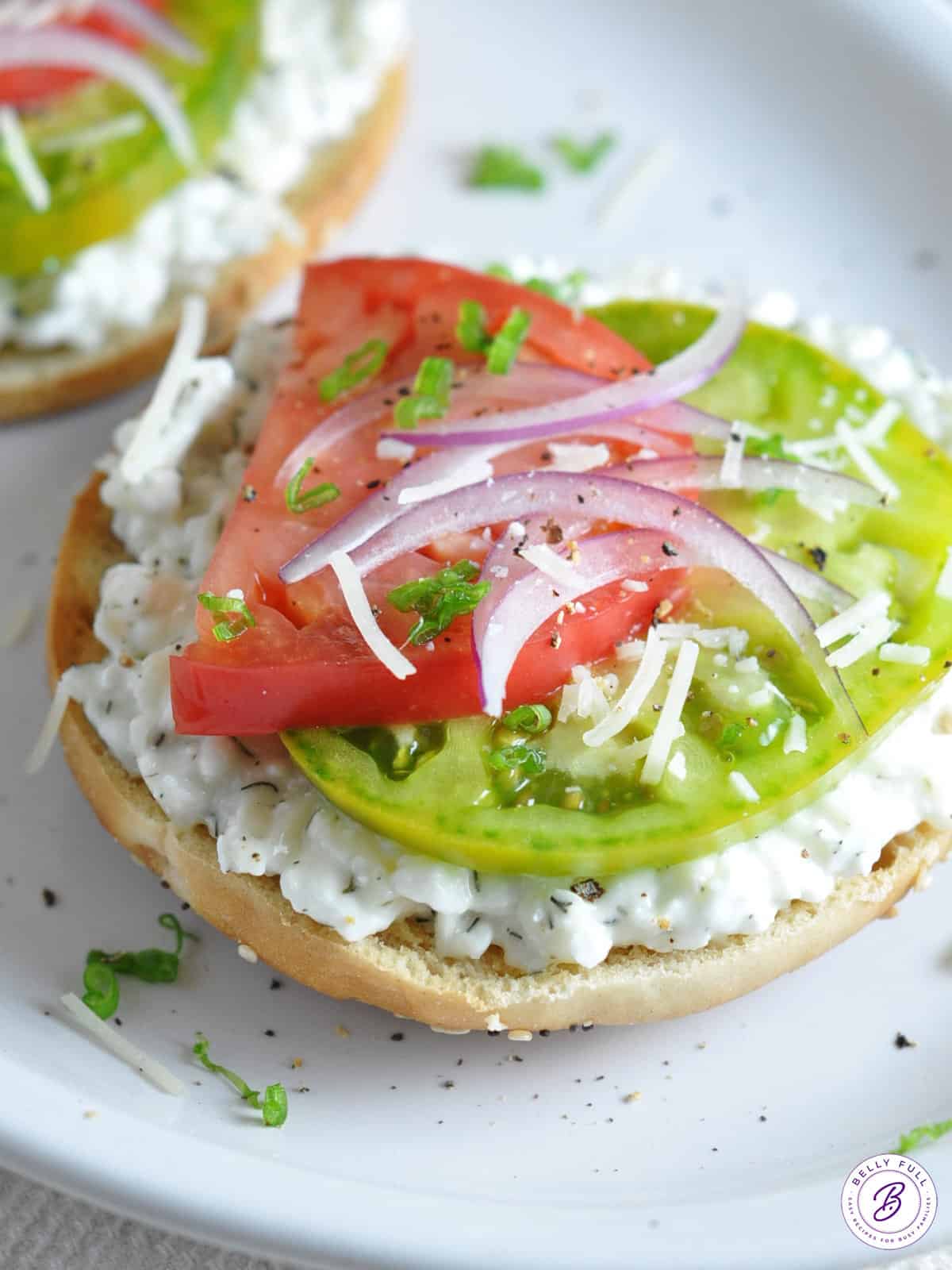 Open-Faced Heirloom Tomato Sandwich