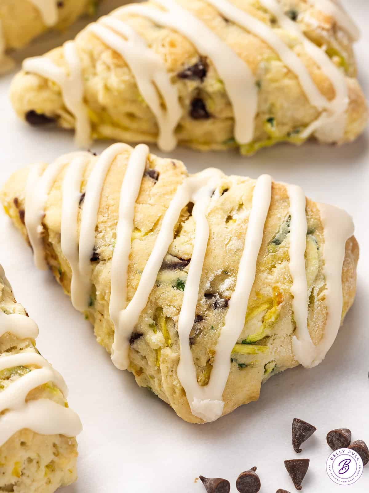 Chocolate Chip Zucchini Scones