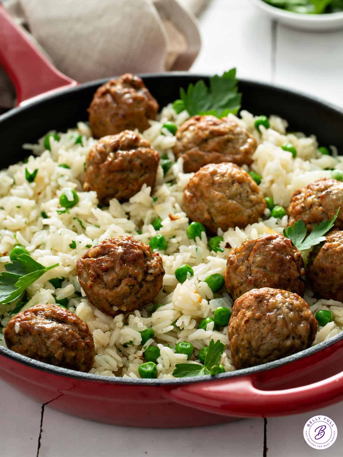Meatball Rice Skillet