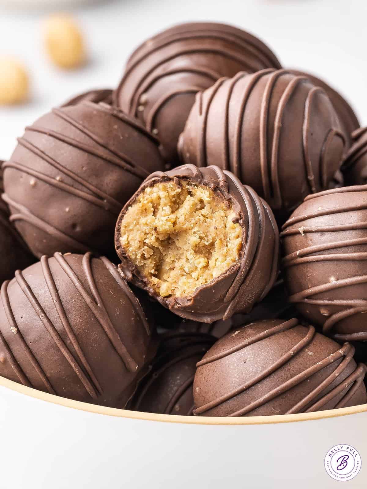 Peanut Butter Balls with Rice Krispies