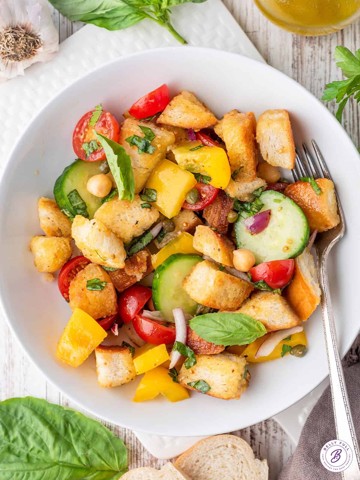 Panzanella Salad {Tomato and Bread Salad}