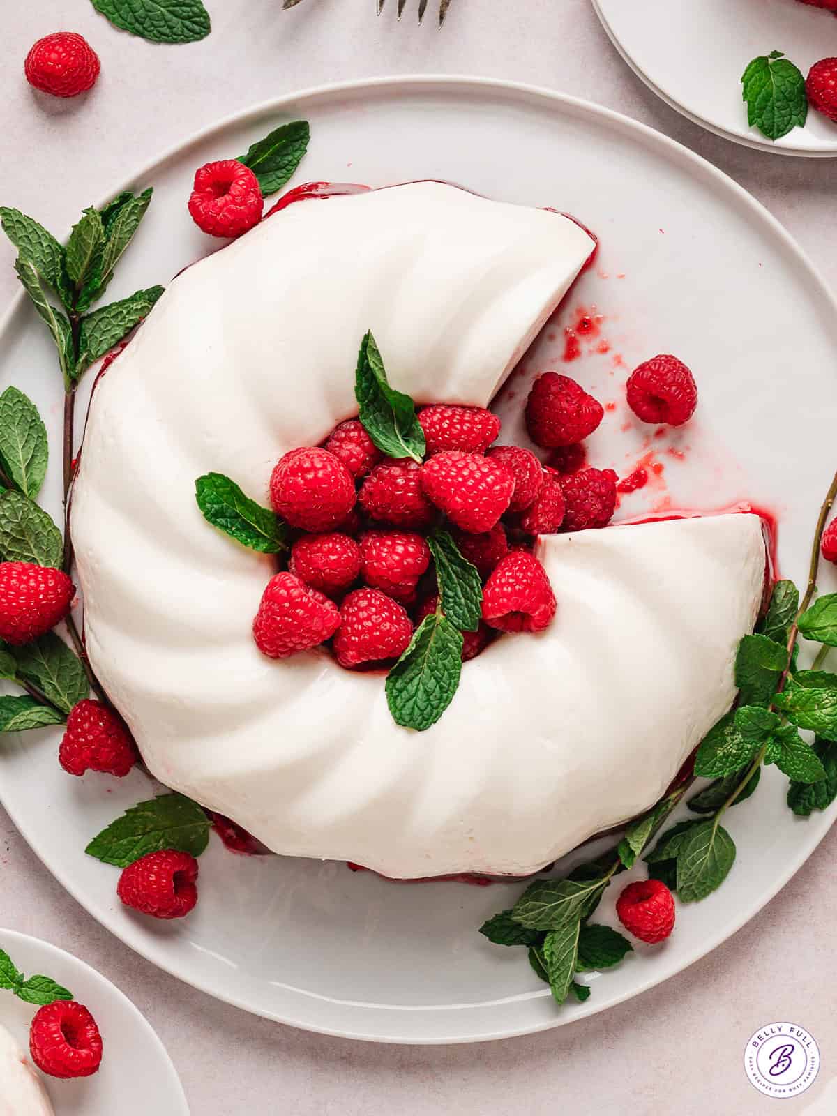 Snowy Raspberry Jello
