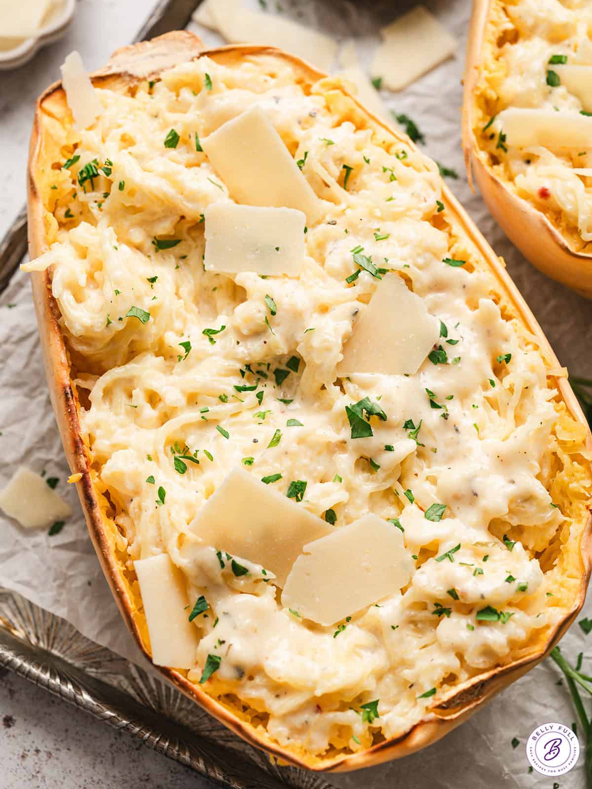 Spaghetti Squash Alfredo