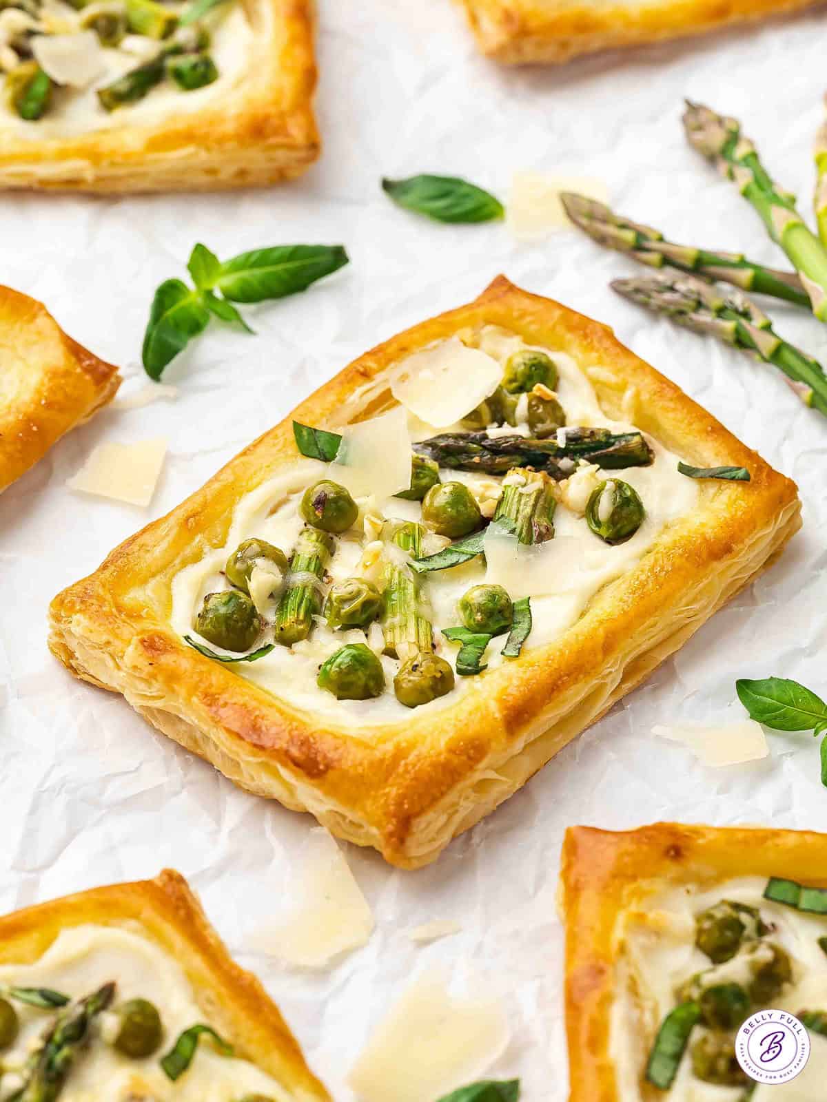 Asparagus Puff Pastry Tarts