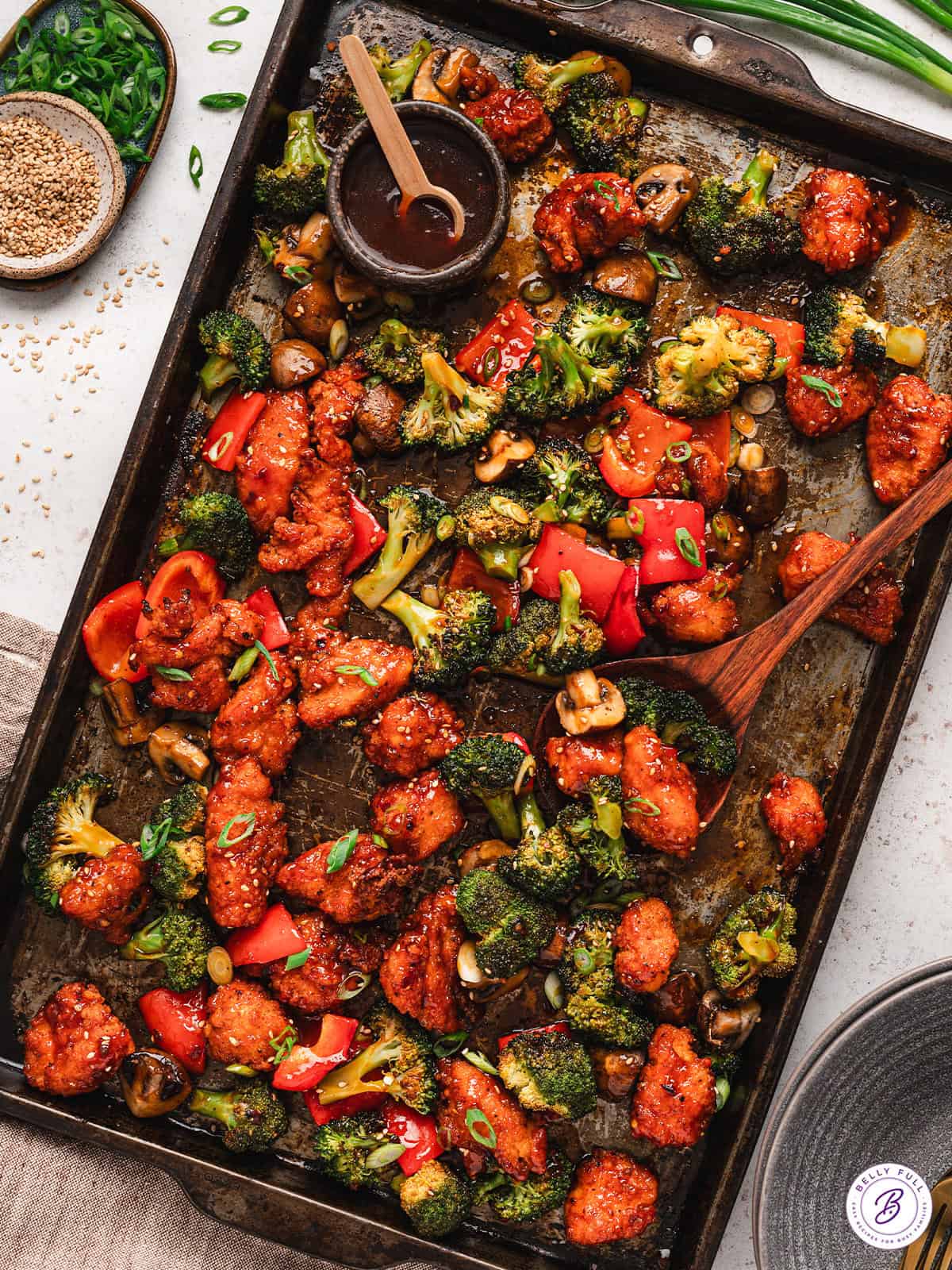 Sheet Pan General Tso's Chicken