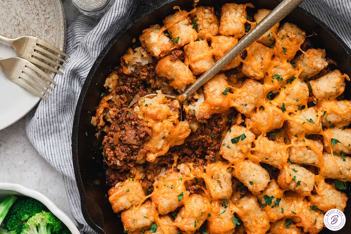 Sloppy Joe Tater Tot Casserole