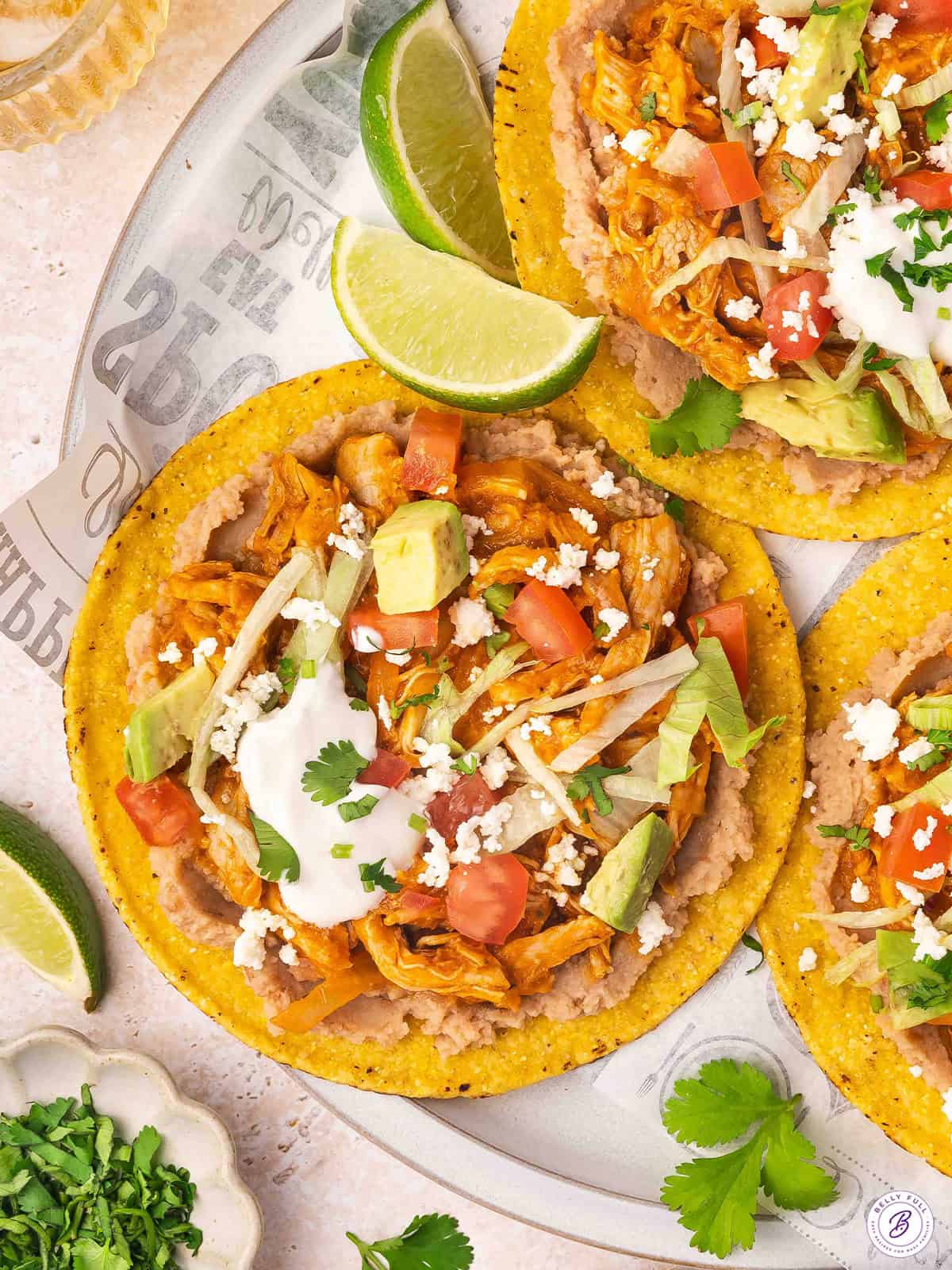 Chicken Tinga Tostadas