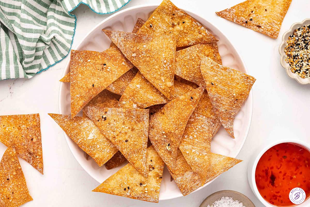 Air Fryer Wonton Chips