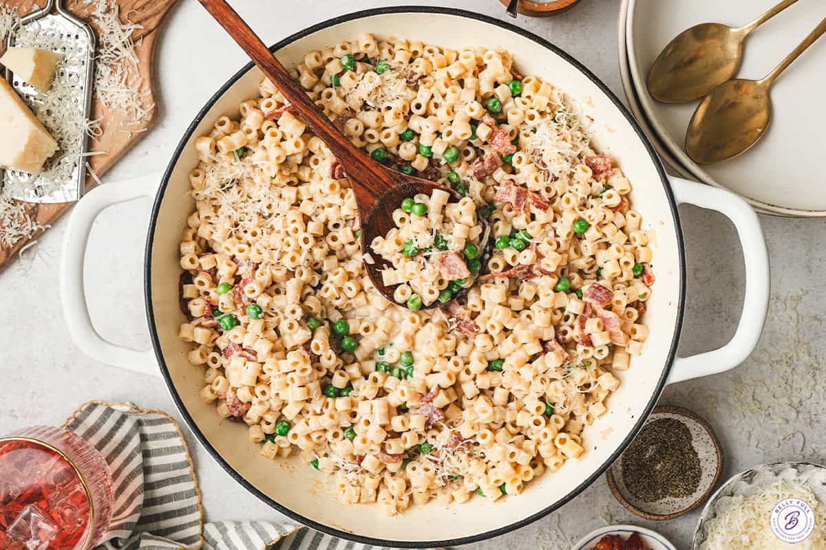 Bacon Pea Pasta