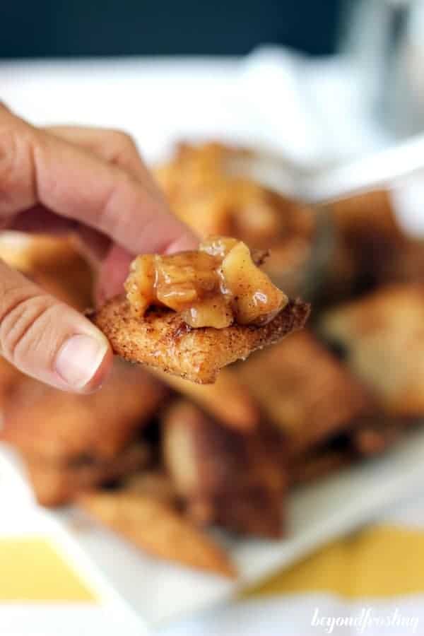 Apple Pie Dip with Pie Crust Chips
