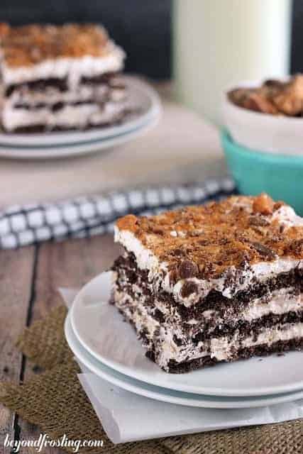 Butterfinger Icebox Cake