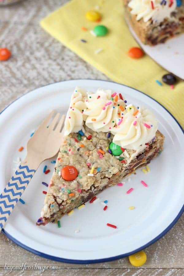 Cake Batter Monster Cookie Cake