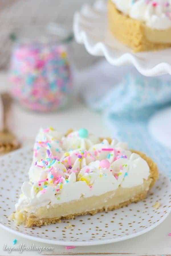 No-Bake Funfetti Pudding Pie
