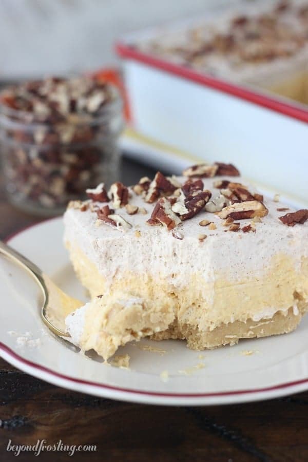 No-Bake Pumpkin Lush Icebox Cake