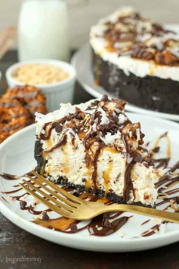 Samoa Cookie Ice Cream Cake