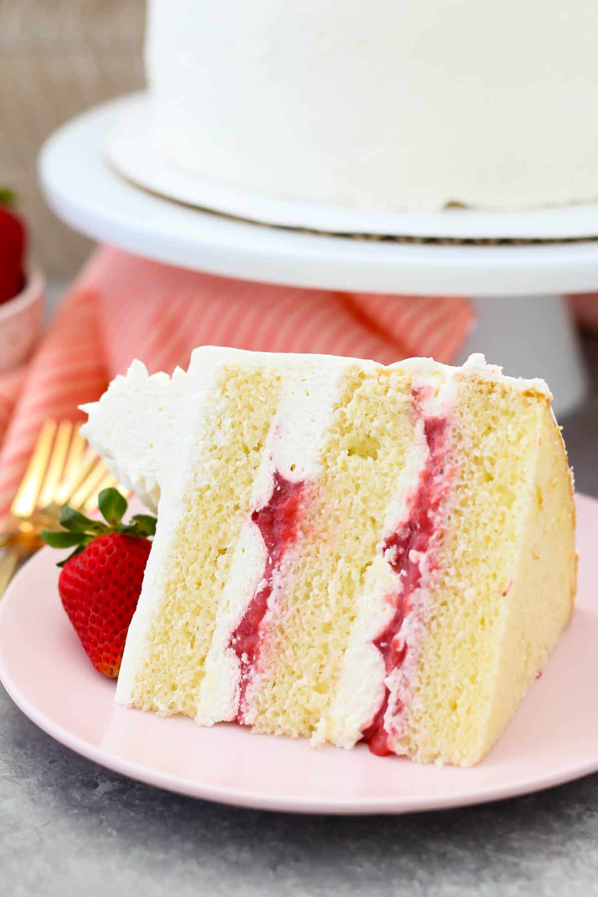 Strawberry Mascarpone Cake