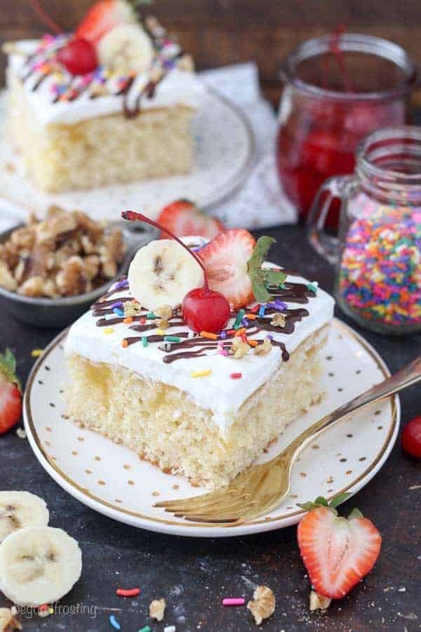 Banana Split Poke Cake Recipe