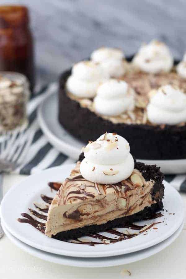 No-Bake Mocha Fudge Pie