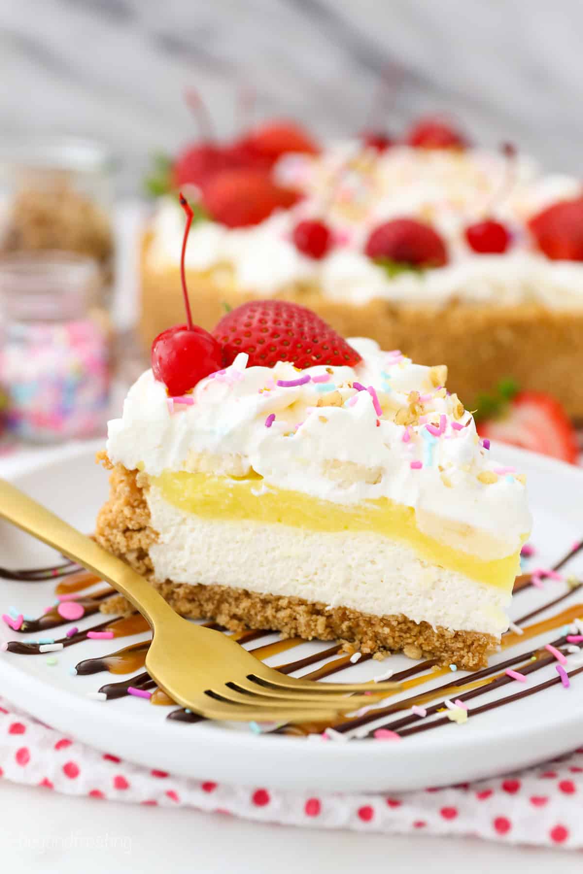 No-Bake Banana Split Pie