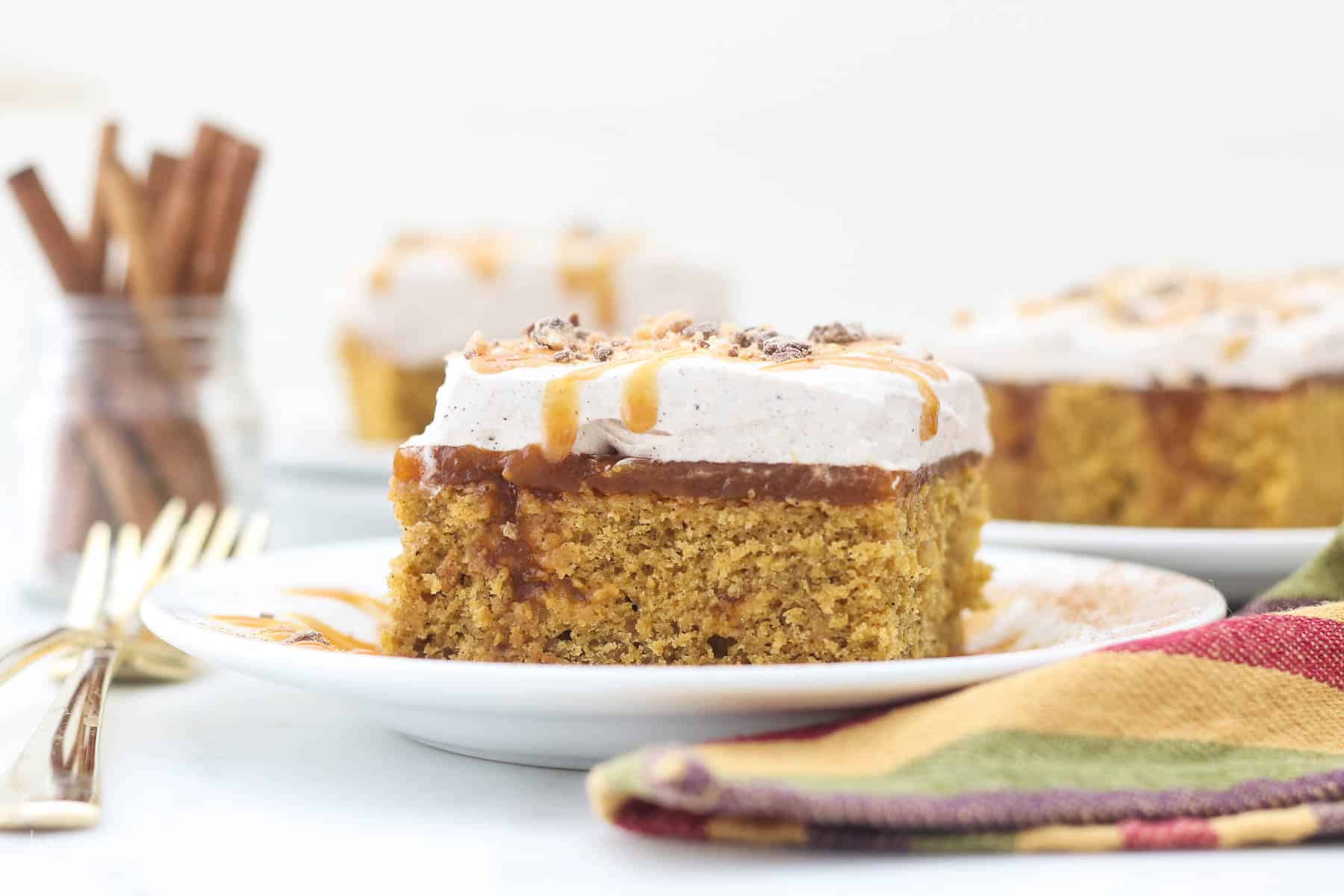 Pumpkin Poke Cake