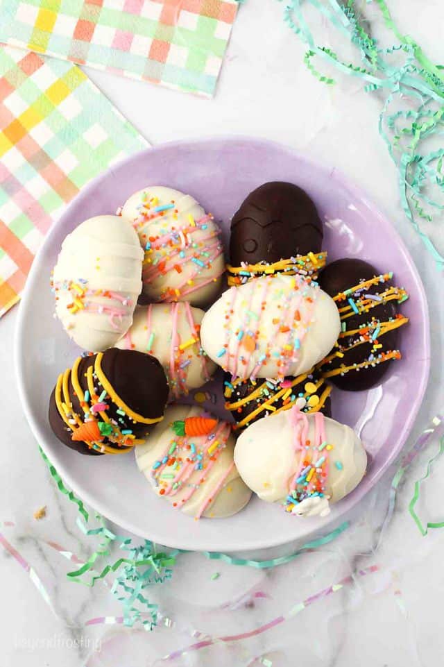 Cookie Dough Filled Easter Eggs