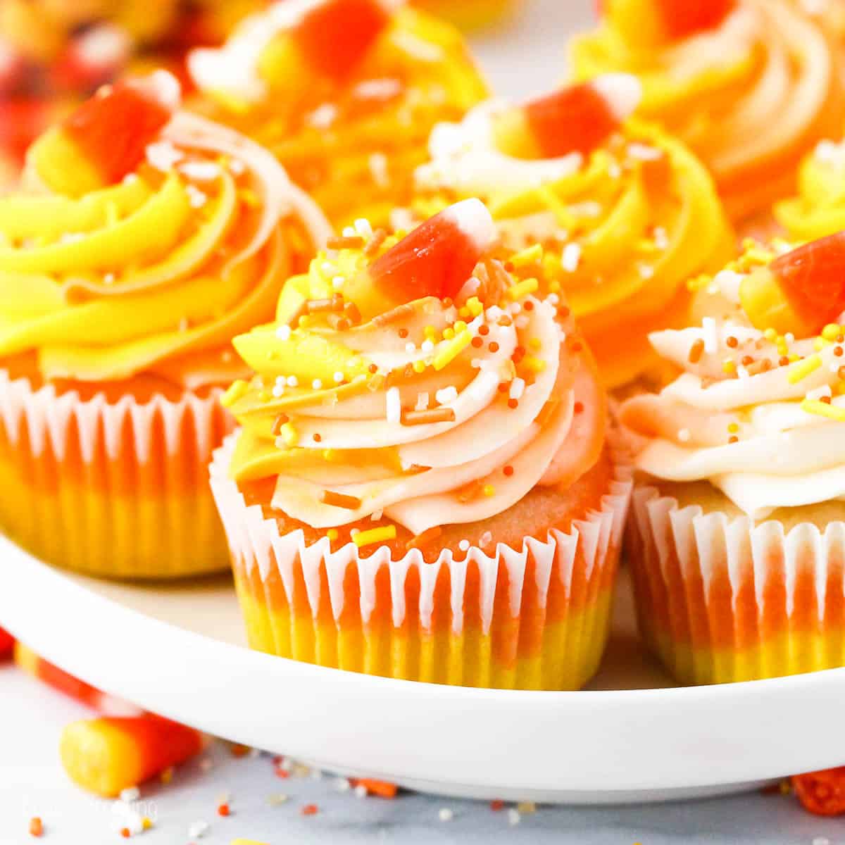 Candy Corn Cupcakes