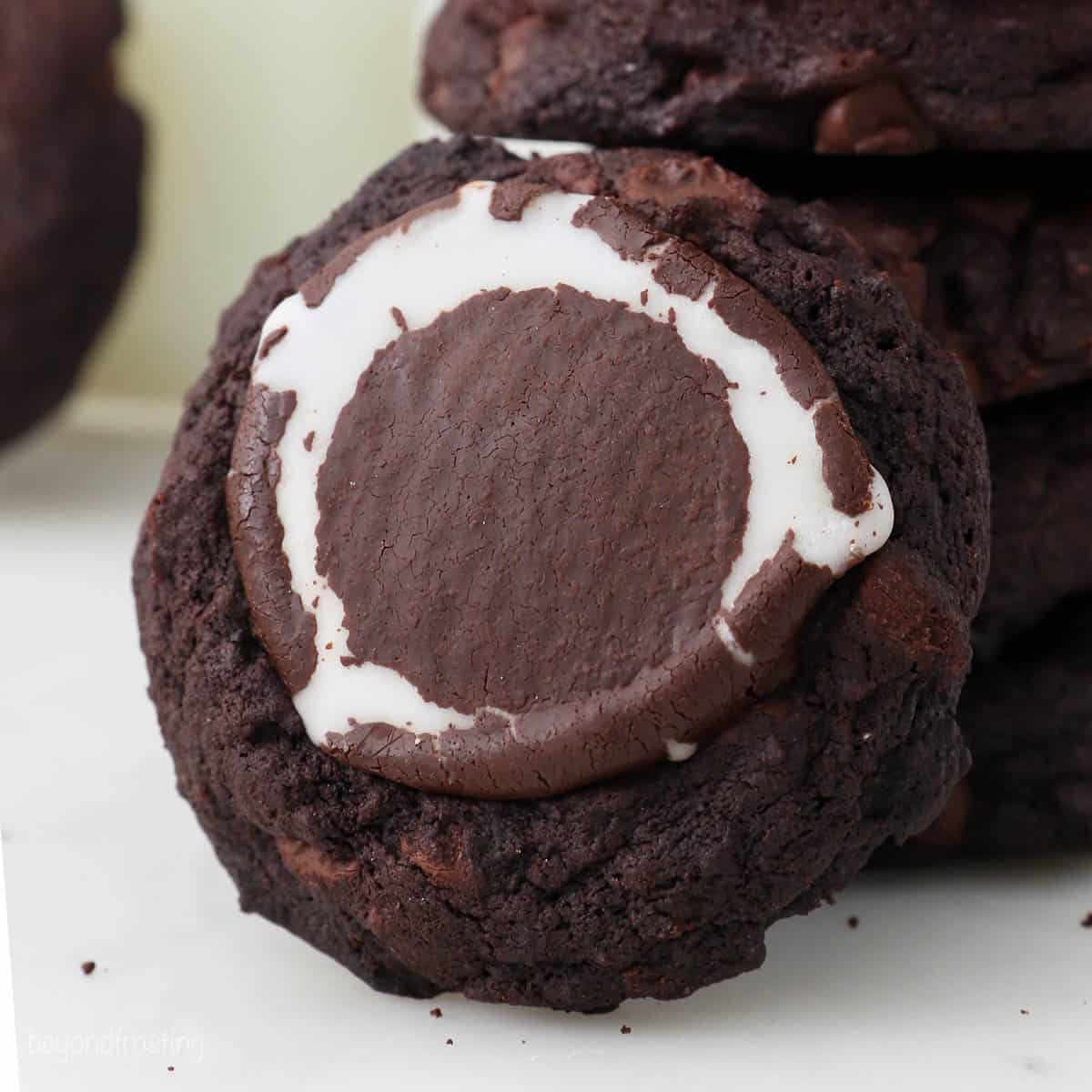 Melted Peppermint Patty Cookies