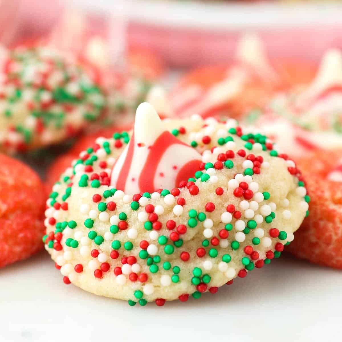 Peppermint Kiss Cookies