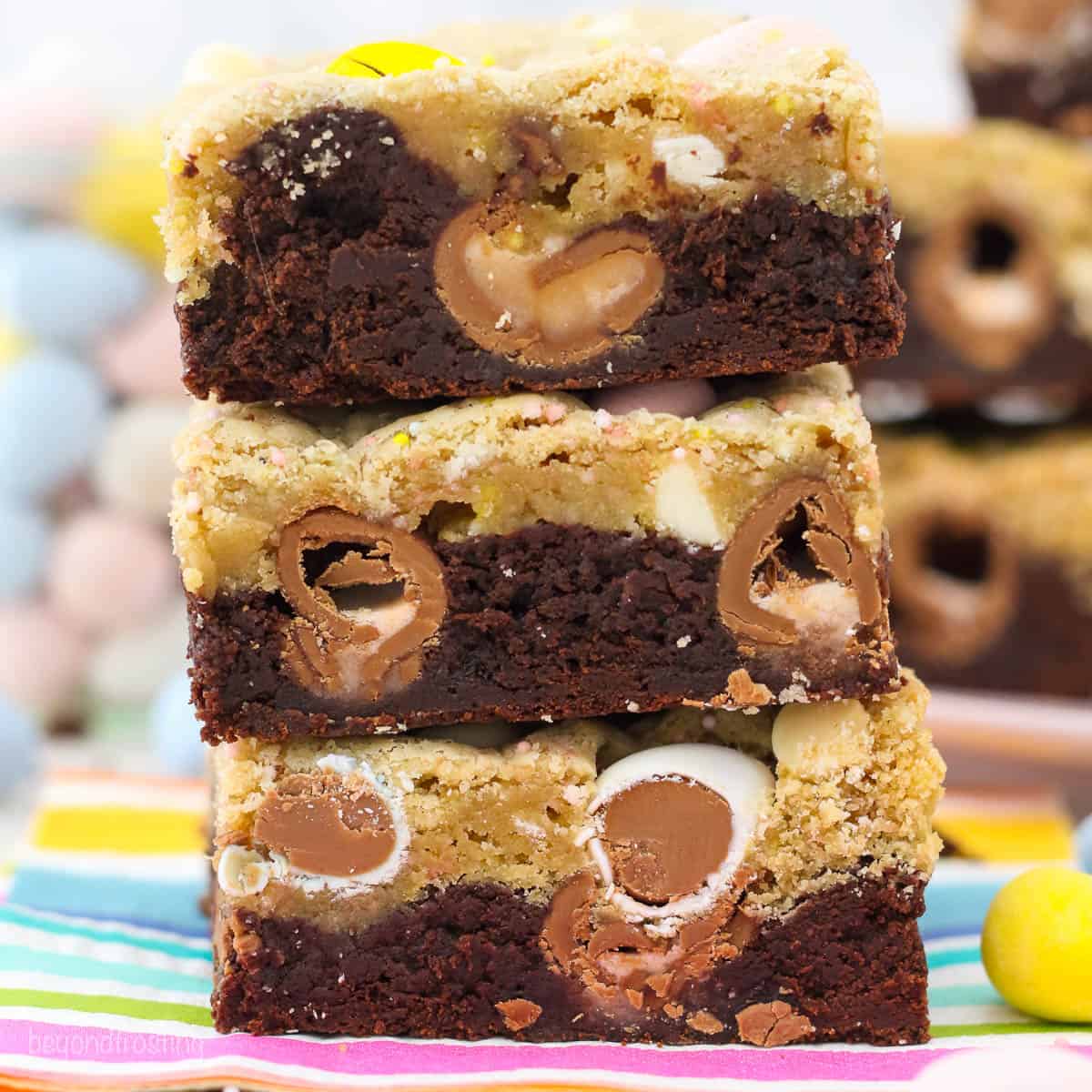 Cadbury Stuffed Brookies Bars
