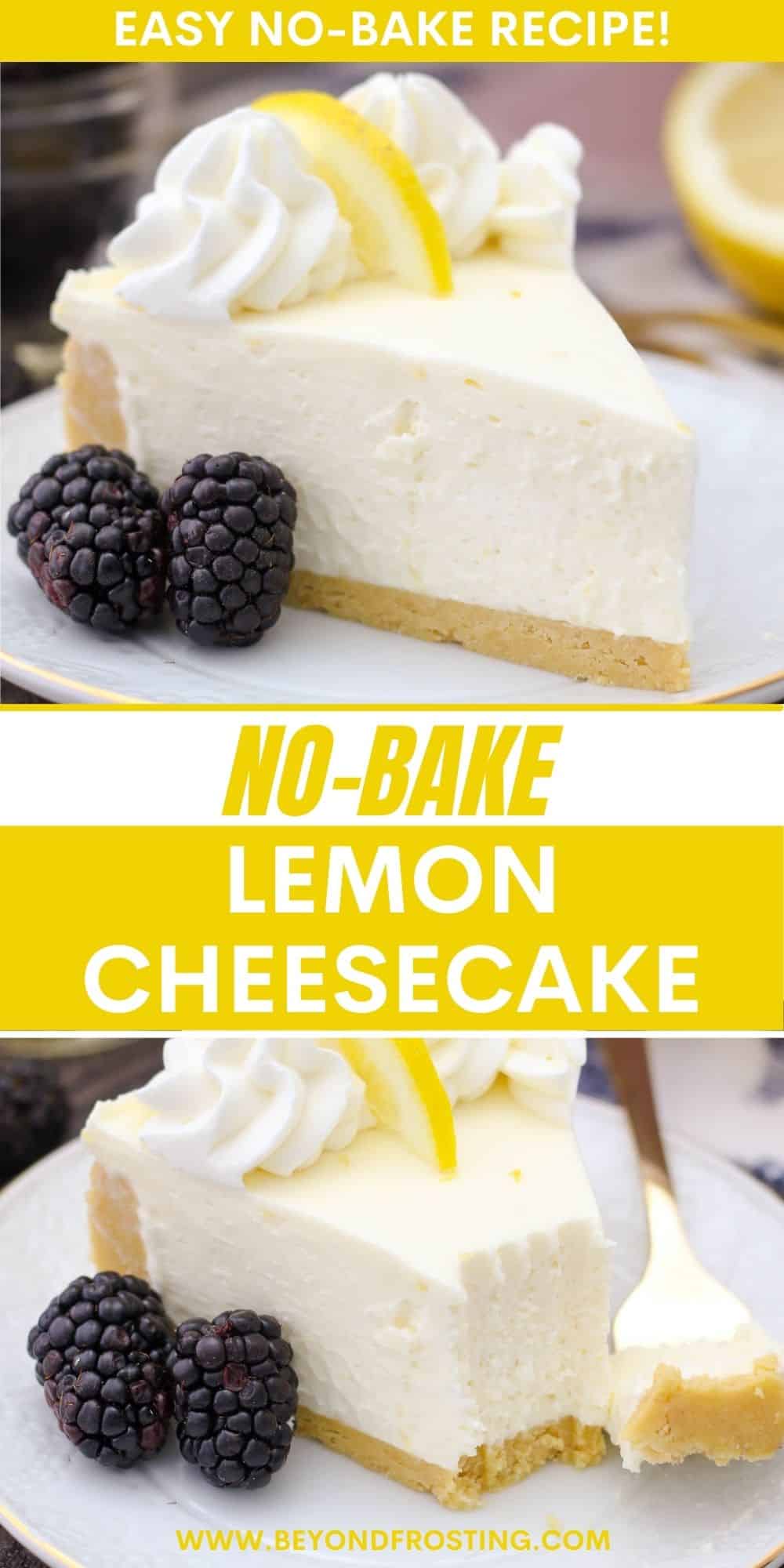 No-Bake Lemon Cheesecake