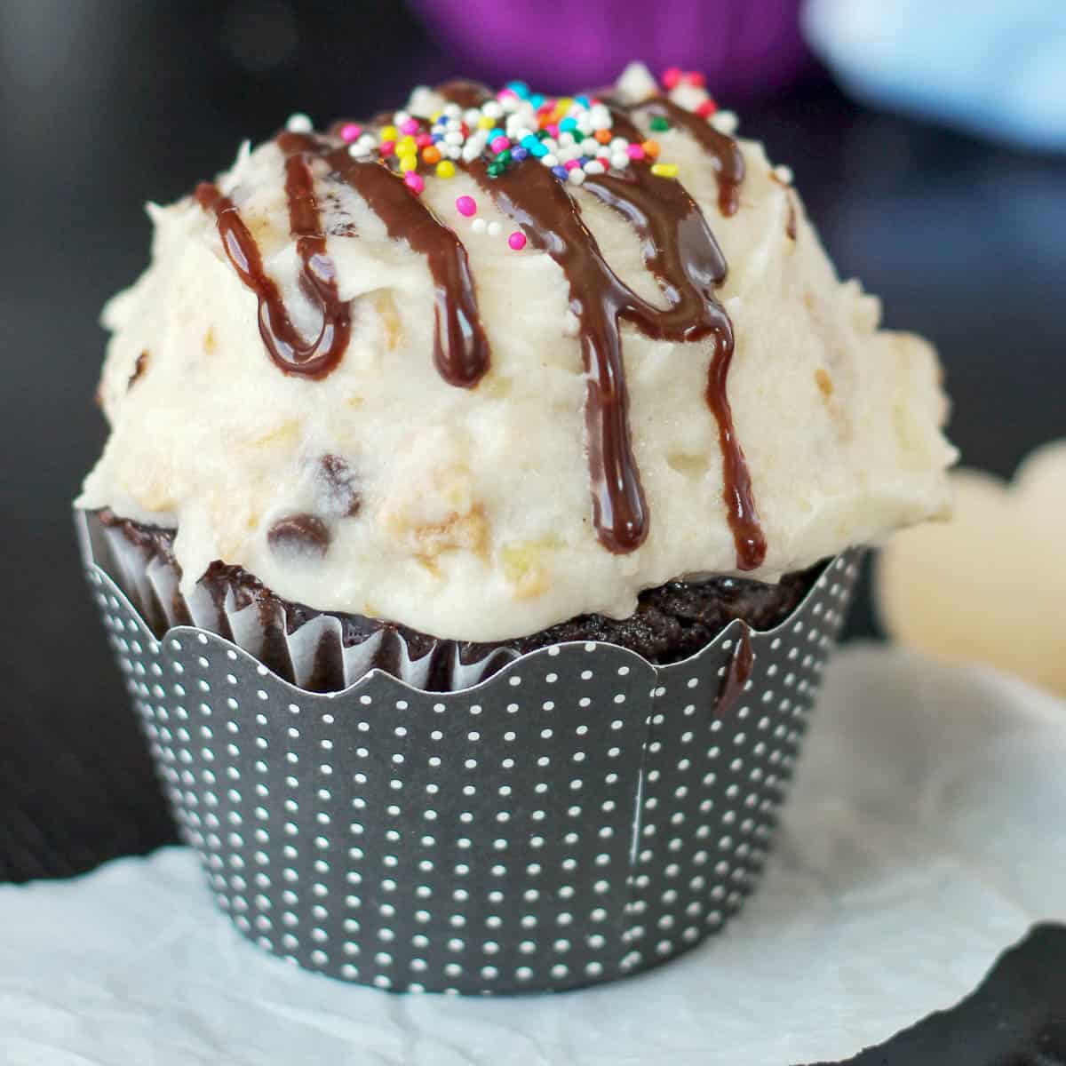 Hot Fudge Sundae Frosting