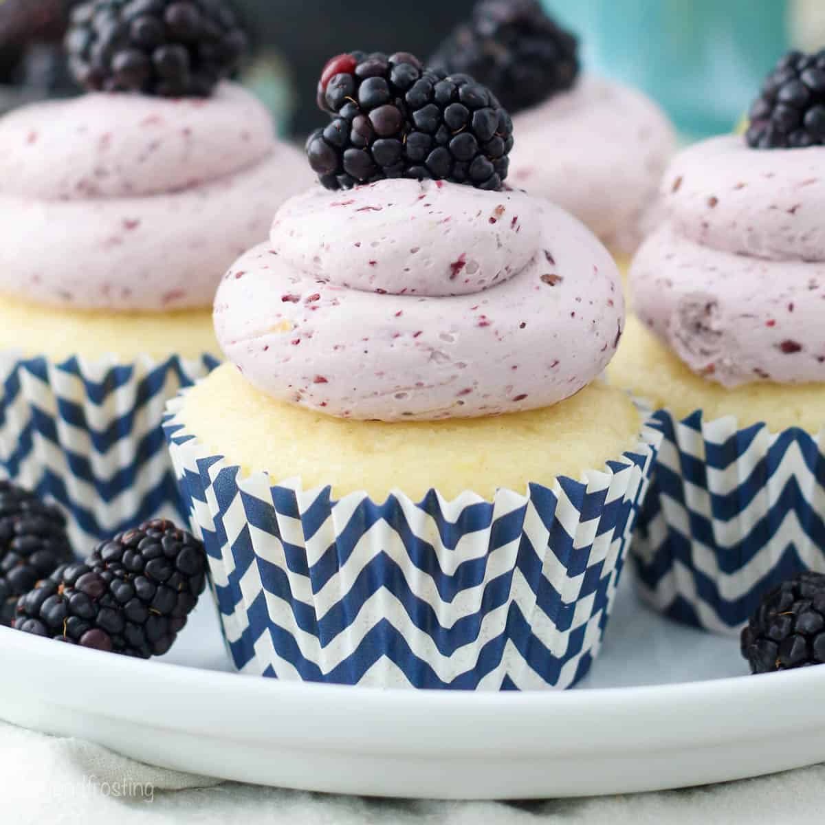 Lemon Blackberry Cupcakes