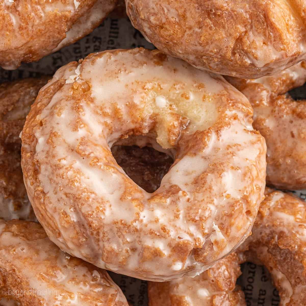 Glazed Old Fashioned Donuts