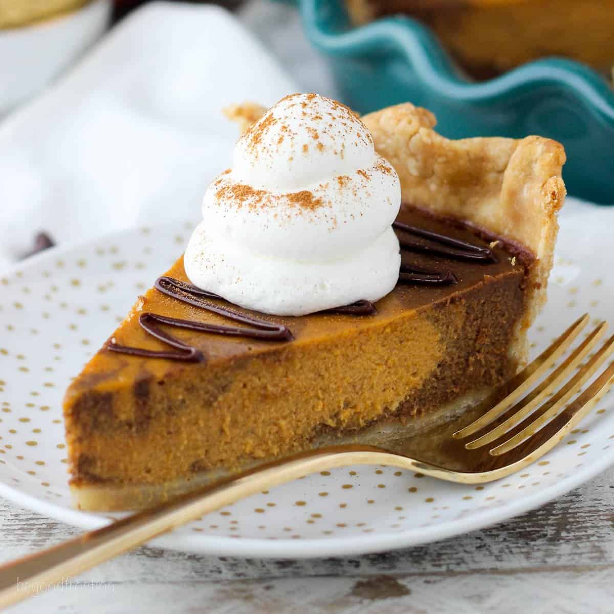 Spiced Chocolate Pumpkin Pie